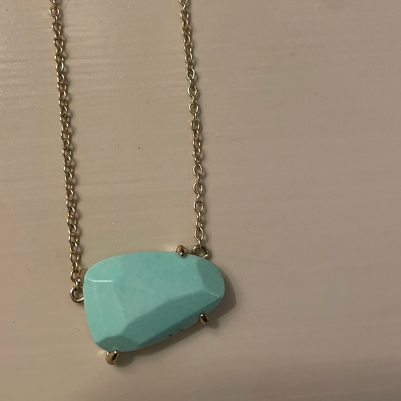 KENDRA SCOTT 'Isla' 14k Gold Plated Magnesite Pendant Necklace - Picture 4 of 7